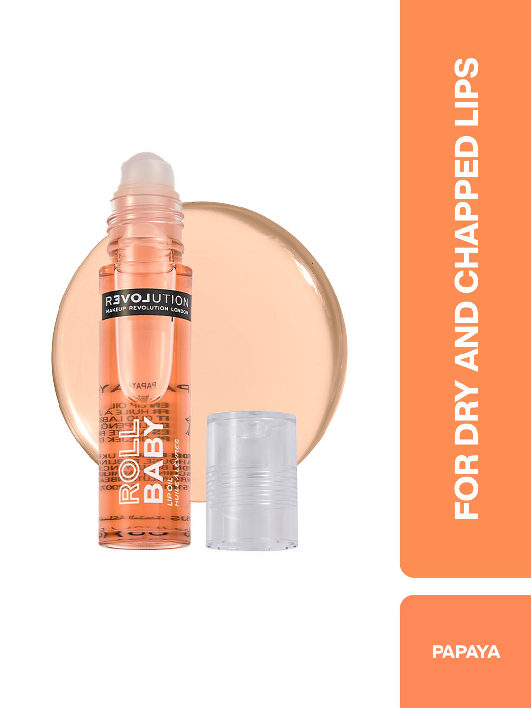 RELOVE by Revolution Roll Baby Hydrating Lip Oil 5ml - Papaya