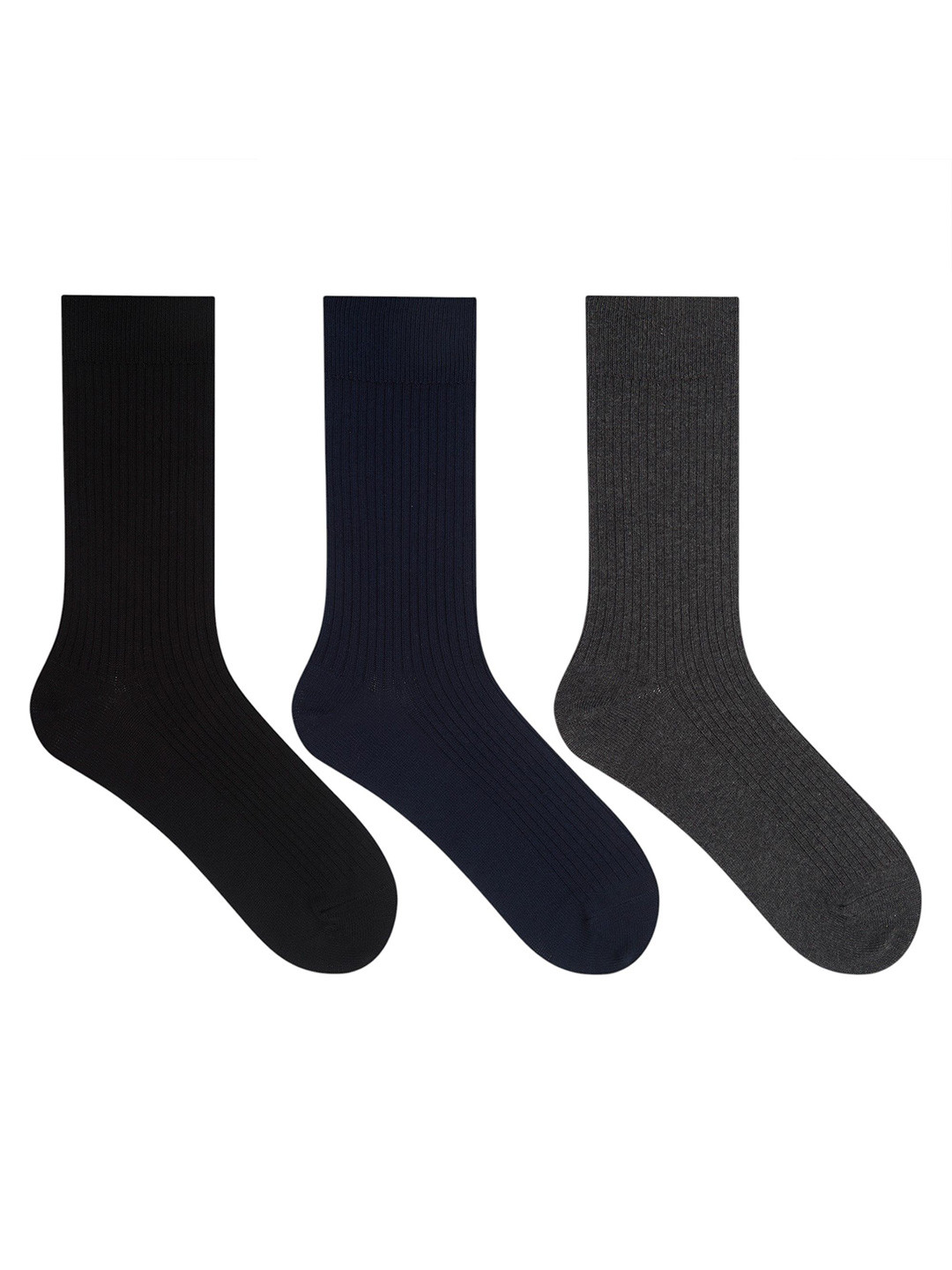 Socksxpress Men Pack Of 3 Travel Essential Calf-Length Socks