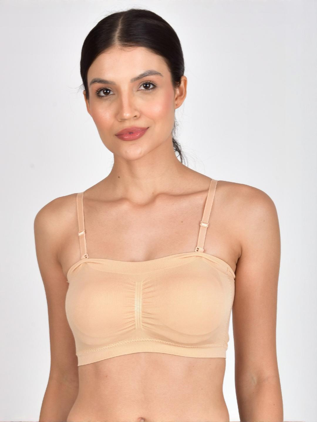 PIFTIF Full Coverage Lightly Padded Bandeau Bra