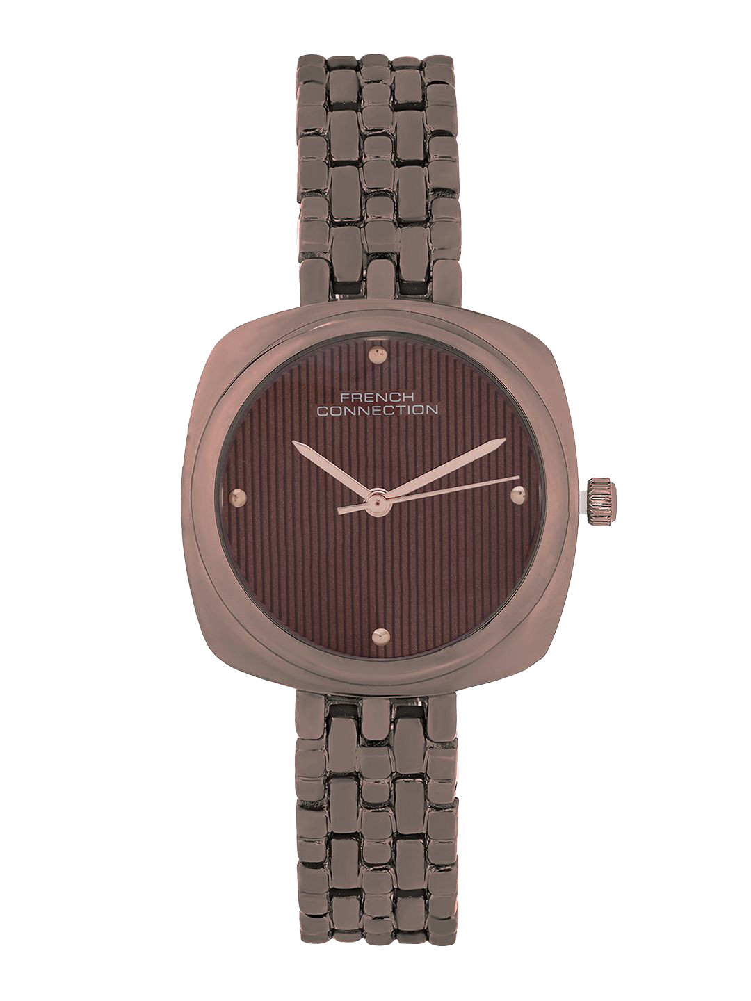 French Connection Women Square Dial & Bracelet Style Straps Analogue Watch FCN0143BRGM