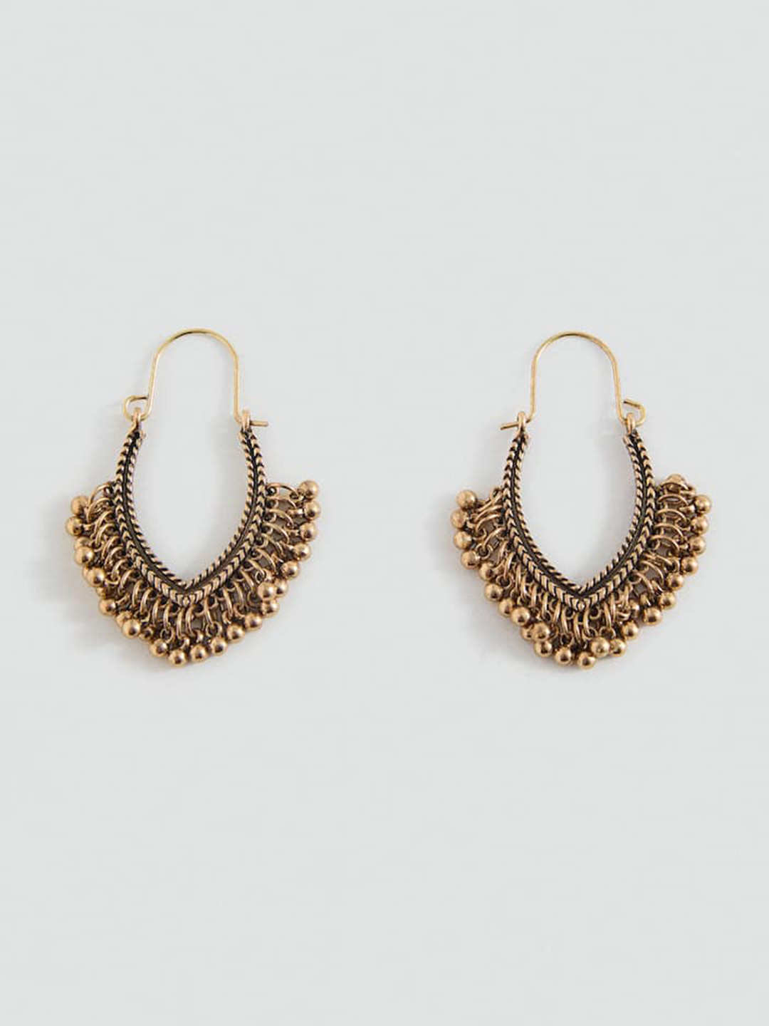 MANGO Teen Girls Contemporary Antique Drop Earrings