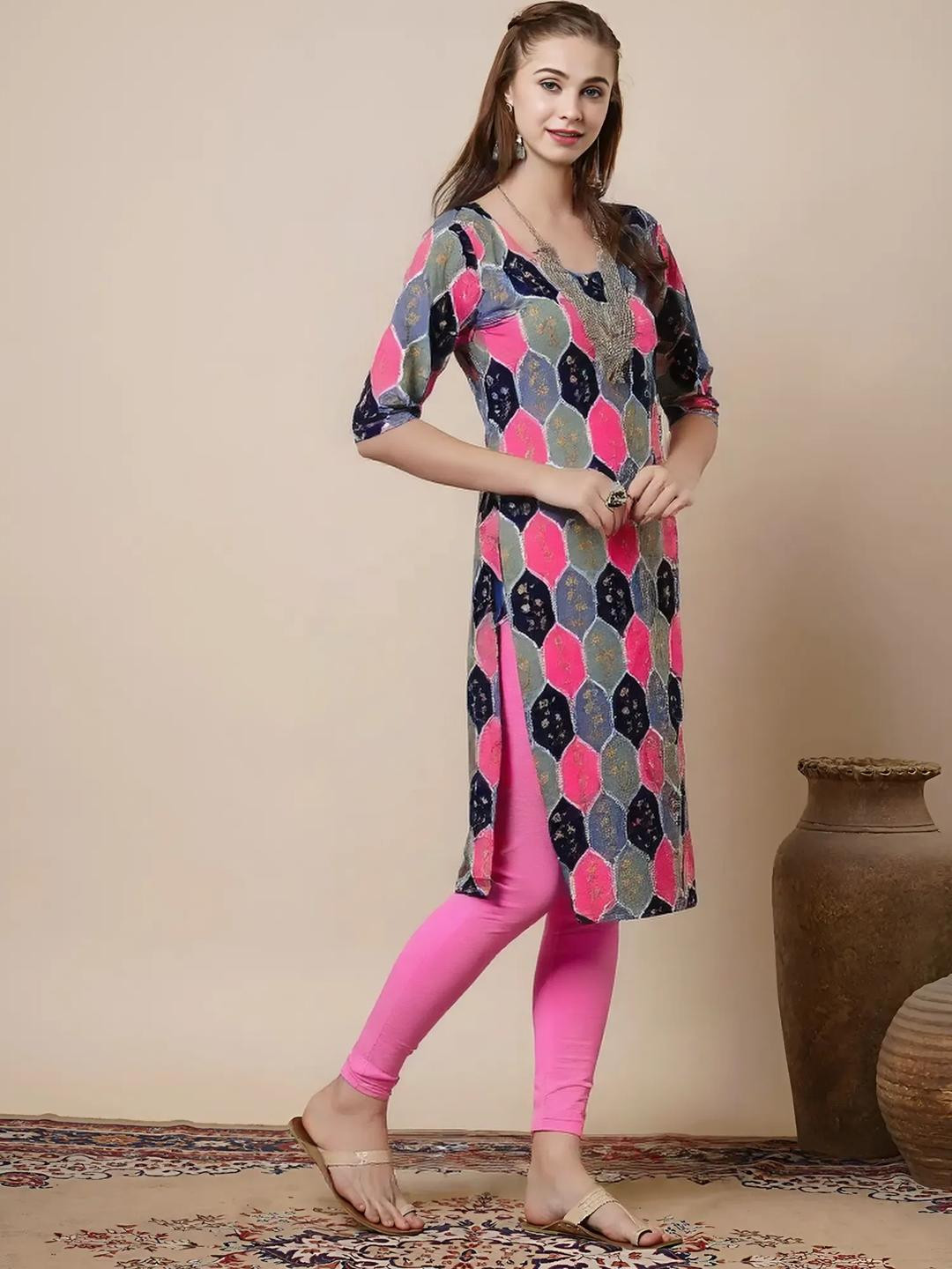 SZN Women Multi Crepe Kurtas