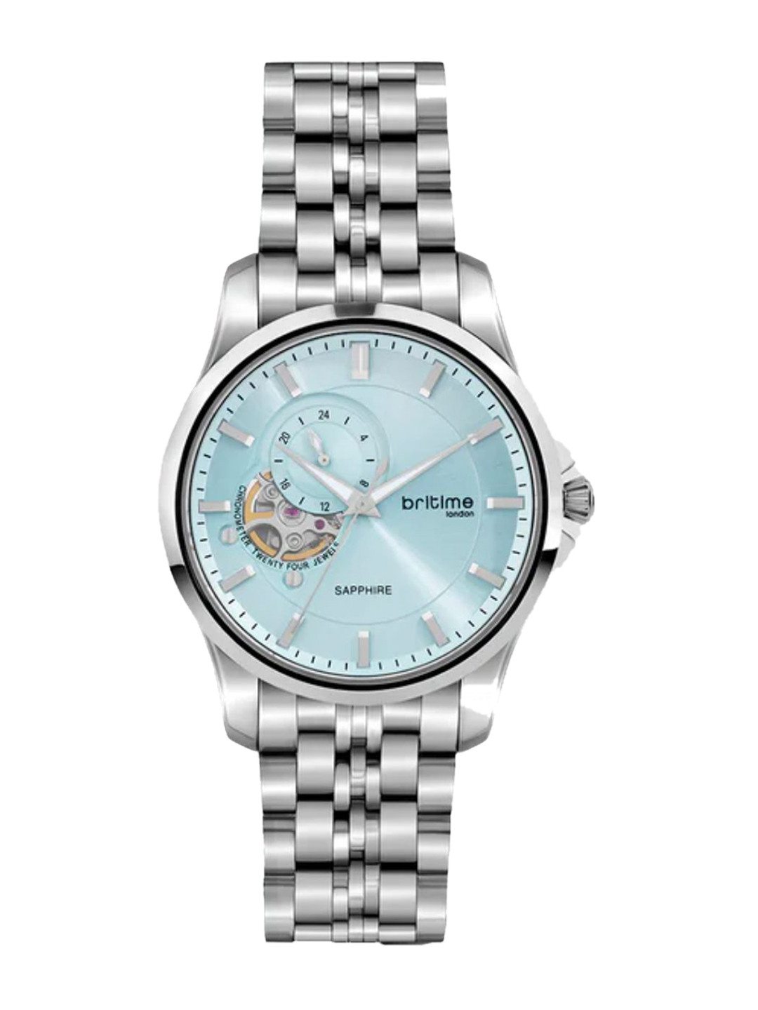 Britime Men Bracelet Style Straps Analogue Automatic Motion Powered Watch 166-M11701