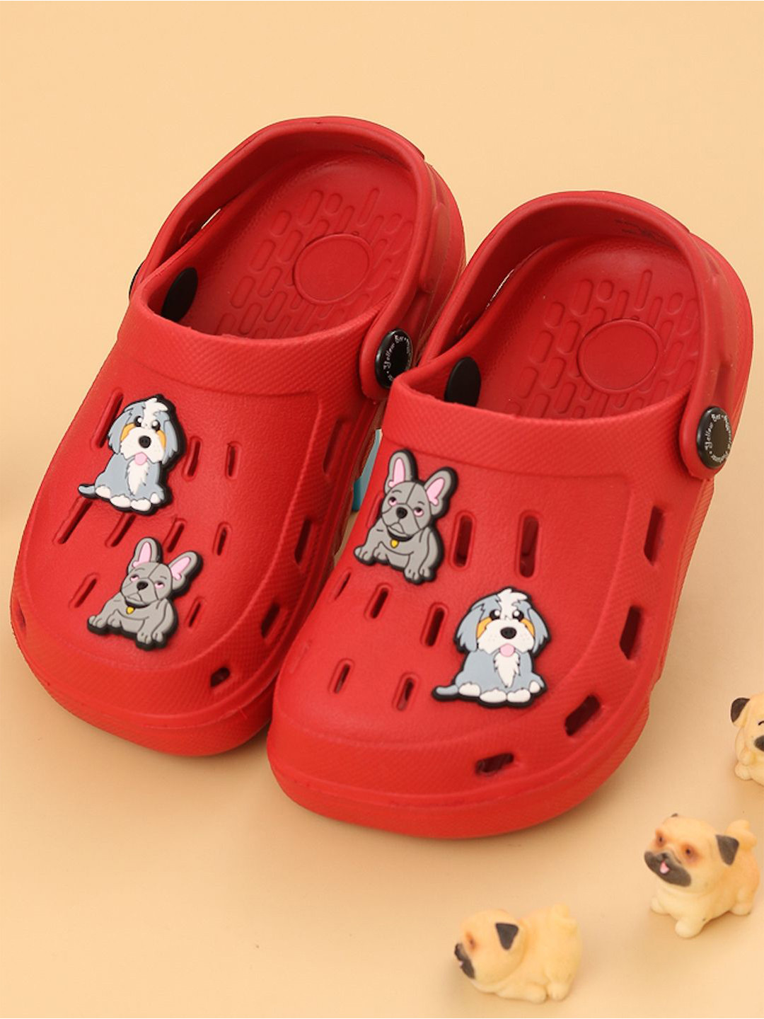 Yellow Bee Boys Clogs with Puppy Charms