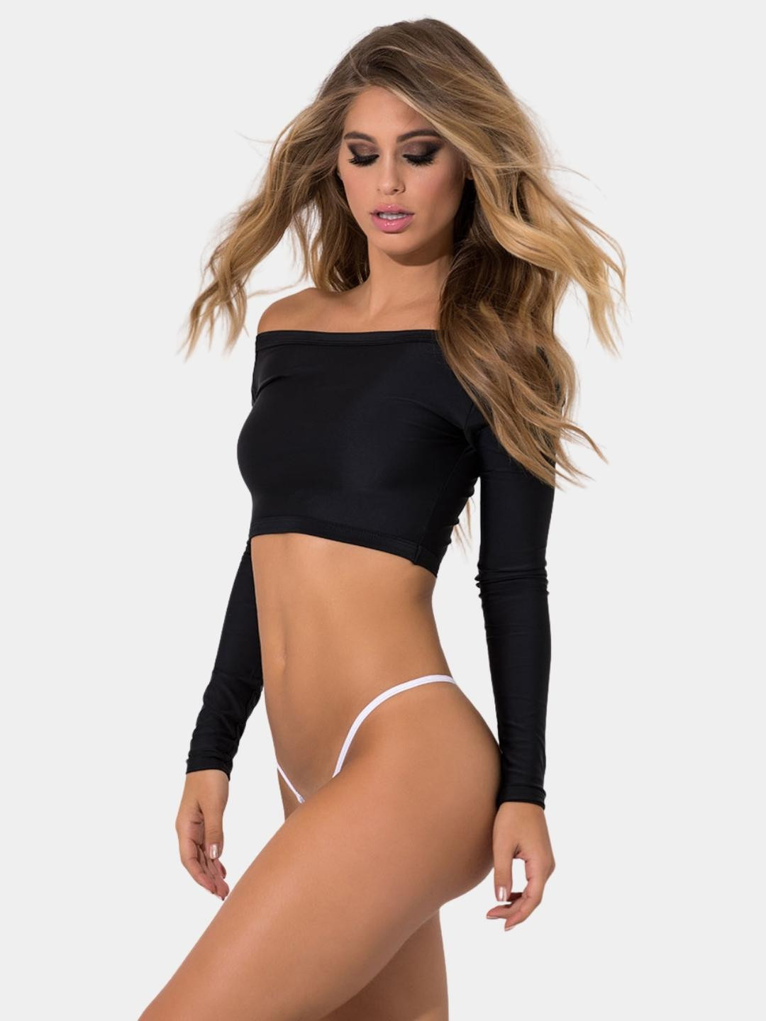 SweetFlirt Enterprises Women Black & White Pack of 2 Seamless Minimalist G-String Thong