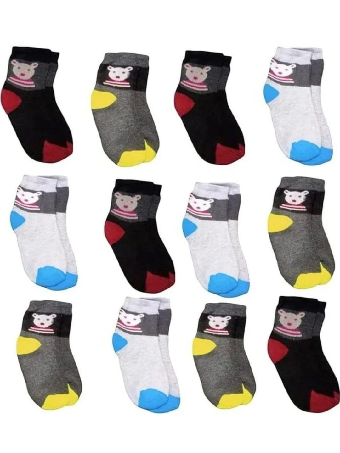 Akeeta Pack-12 Multi colour Baby Socks