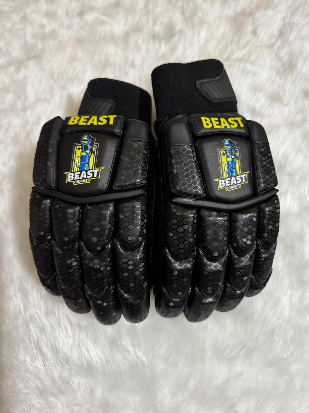 BEAST CRICKET Pro Edition Black Cut Batting Gloves