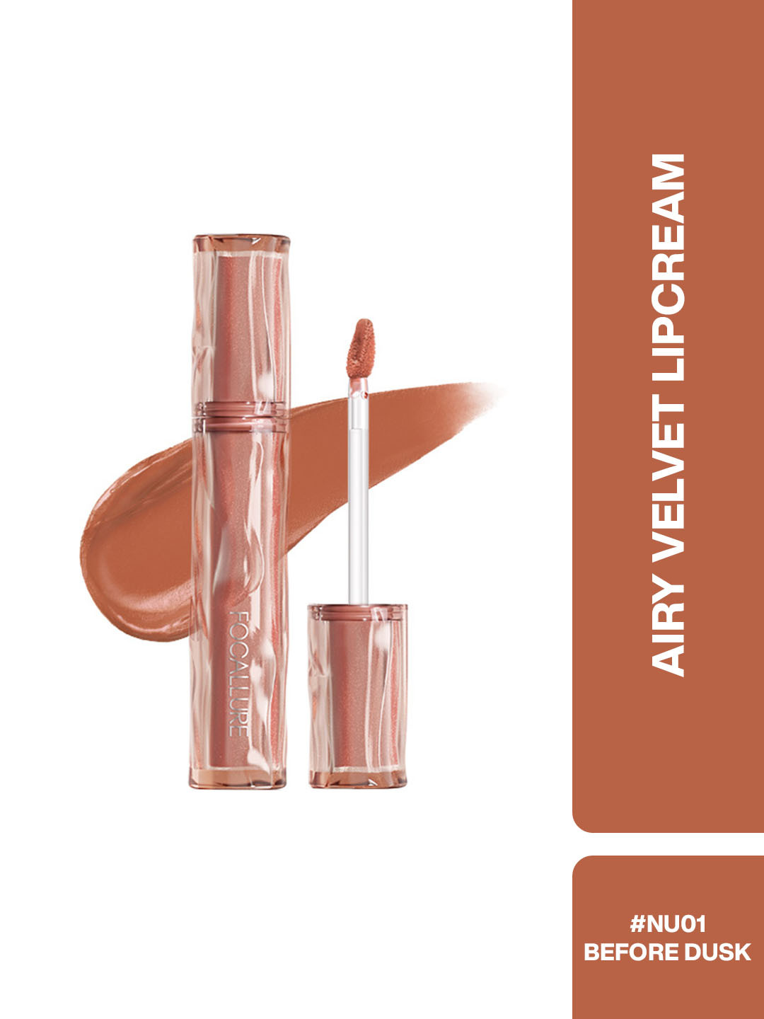 FOCALLURE Long Lasting Airy Velvet Lip Cream - 2 g Shade - NU01