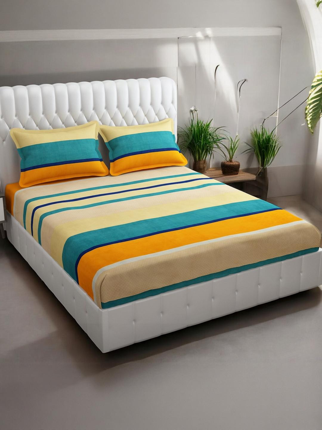 WELLNEST Microfiber Fitted King Bedsheets