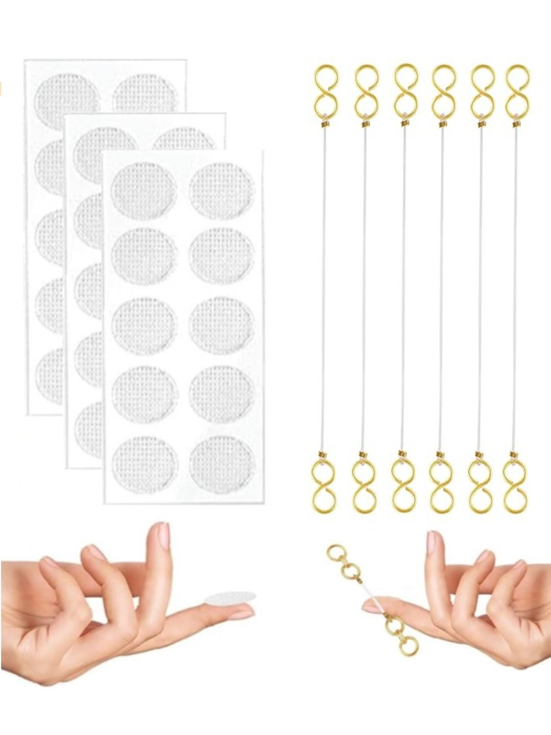 ARISTAL Jewellery Pack Of 6 Gold Plated Transparent Ear Chain