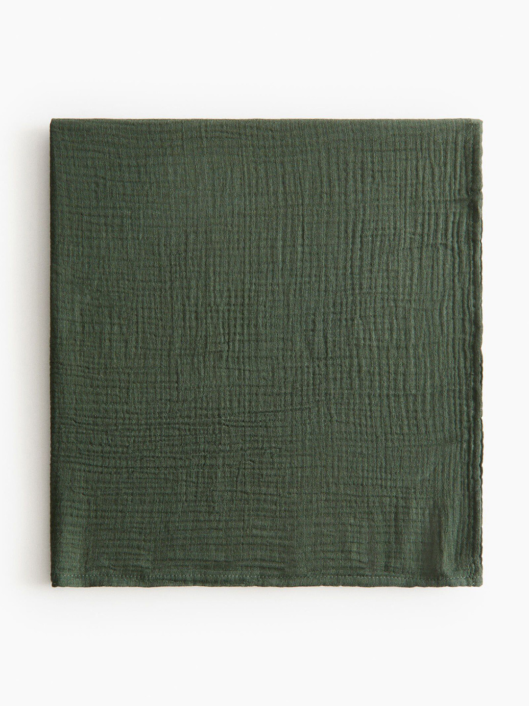 H&M Green Pure Cotton Muslin Baby Blanket
