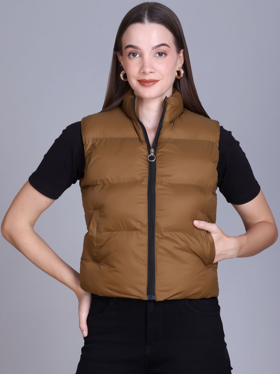 SPORTIZM Lightweight Striped Puffer Jacket