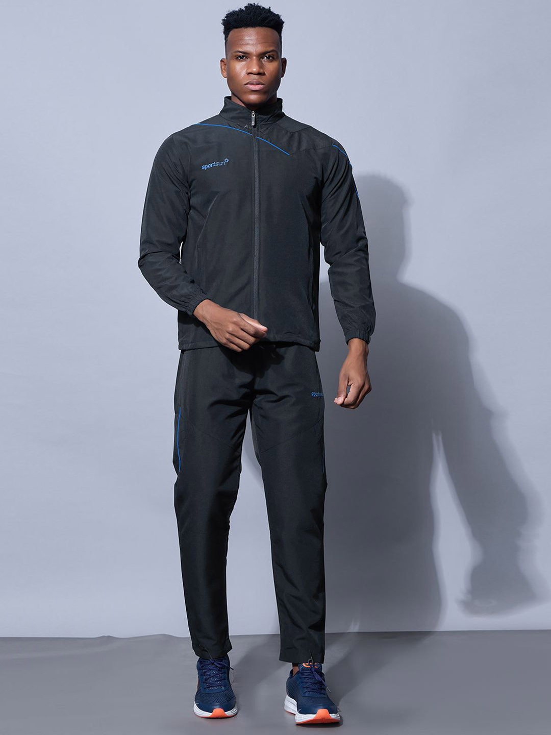 SPORT SUN Men Brand Logo Embroider Cotton Tracksuits