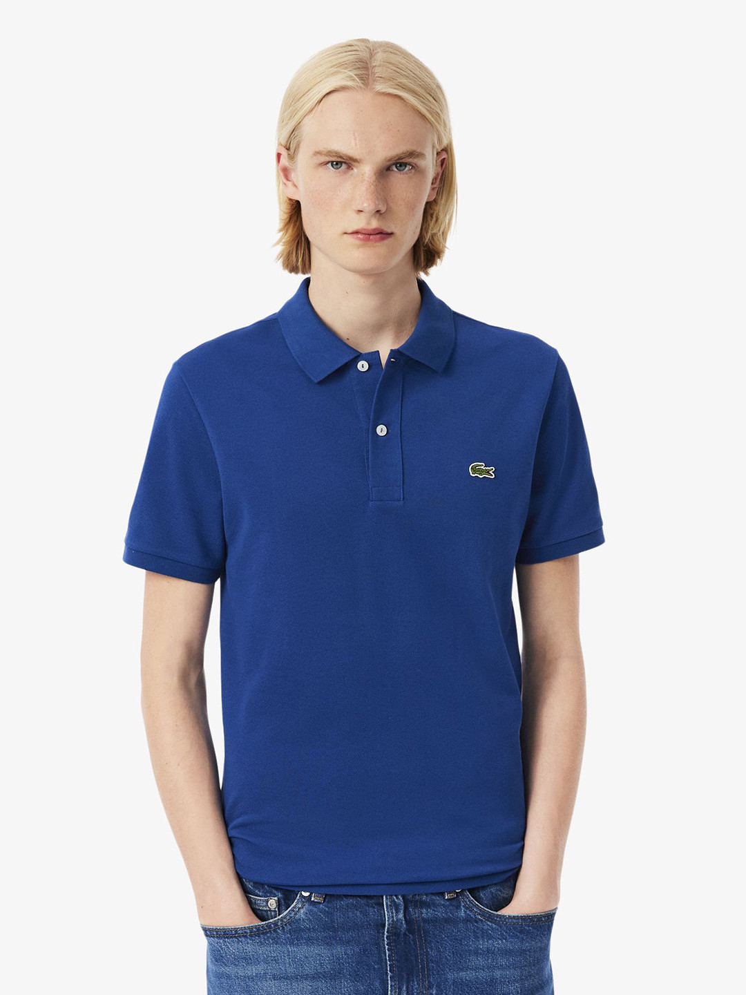 Lacoste L.12.12 Pique Polo Collar Pure Cotton Slim Fit T-shirt