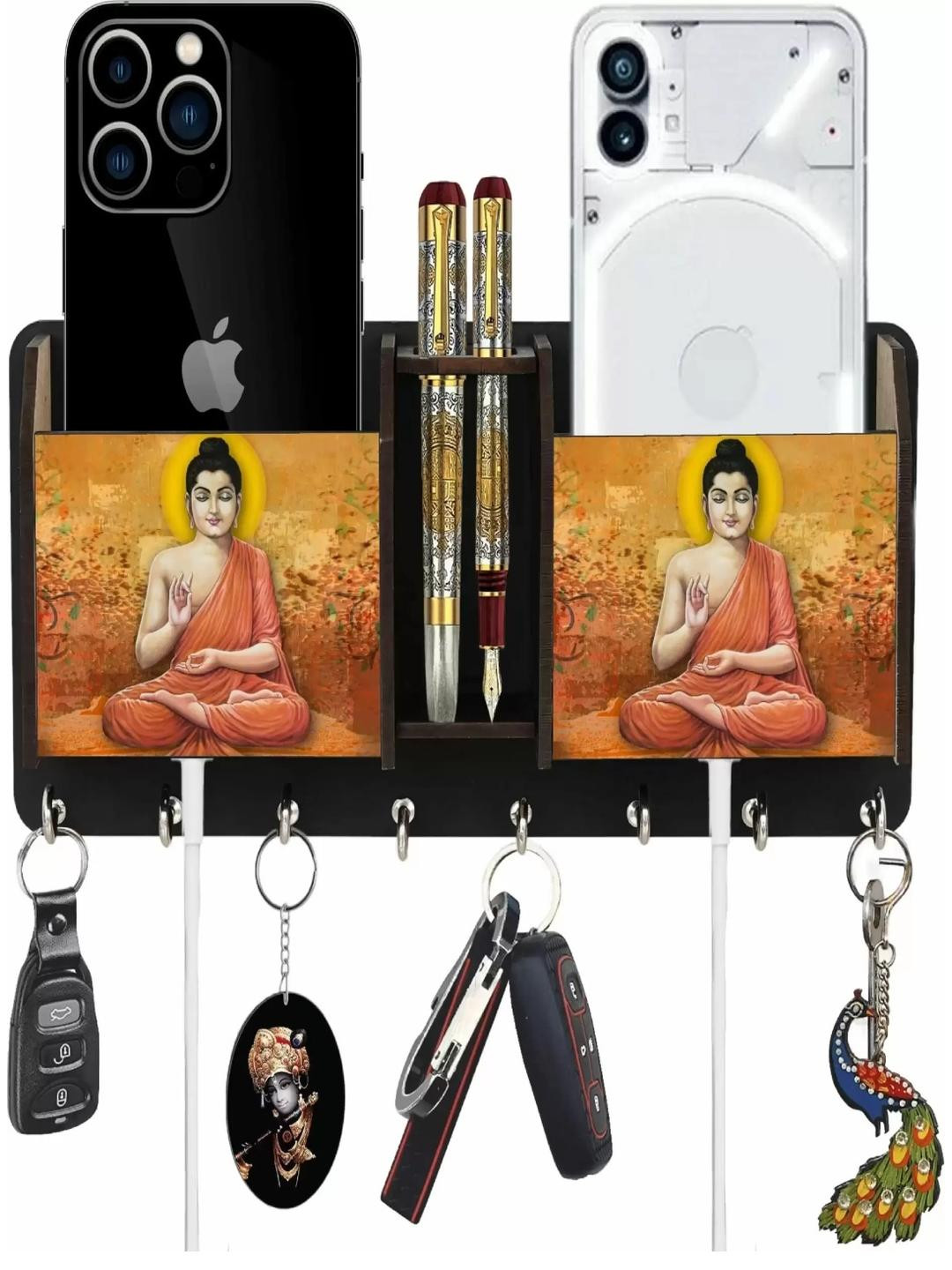 Shiv Collection Budha beautiful Wooden Key holder