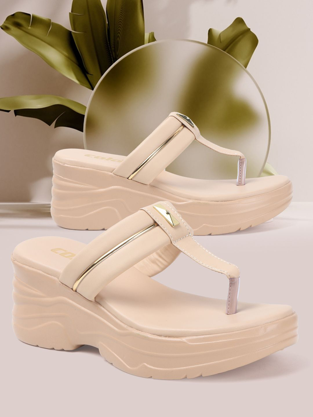 Colo Women Open Toe Wedge Heels Sandals