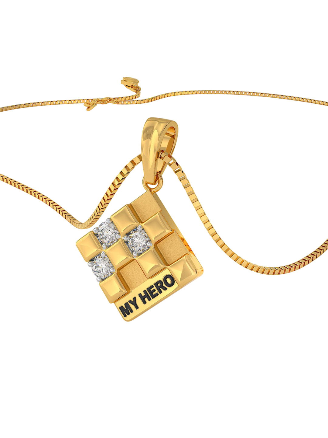 Joyalukkas Women 22KT Gold Sparkly Glazing Pendant