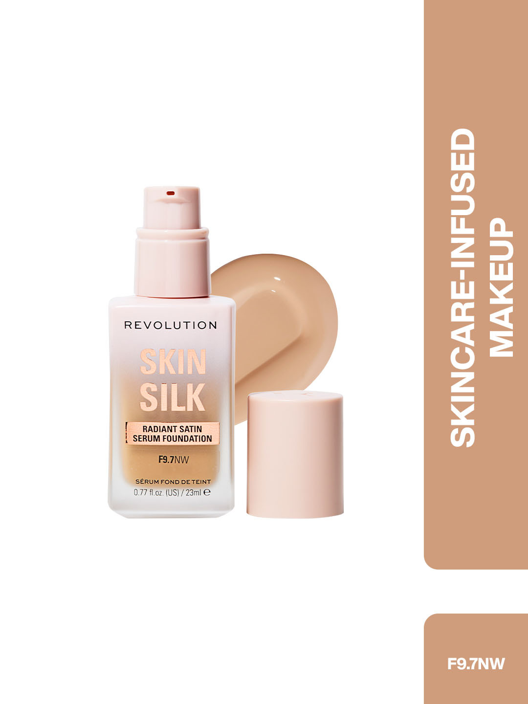 Makeup Revolution London Skin Silk Radiant Satin Serum Foundation 23ml - F9.7W