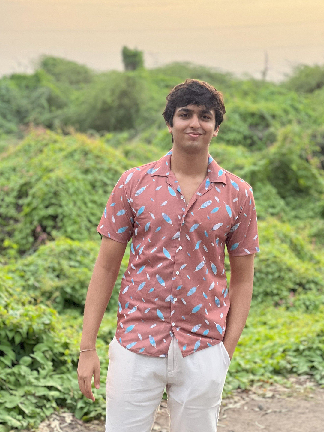 TATER GARMENTS Men New Fit Floral Printed Cuban Collar Casual Shirt