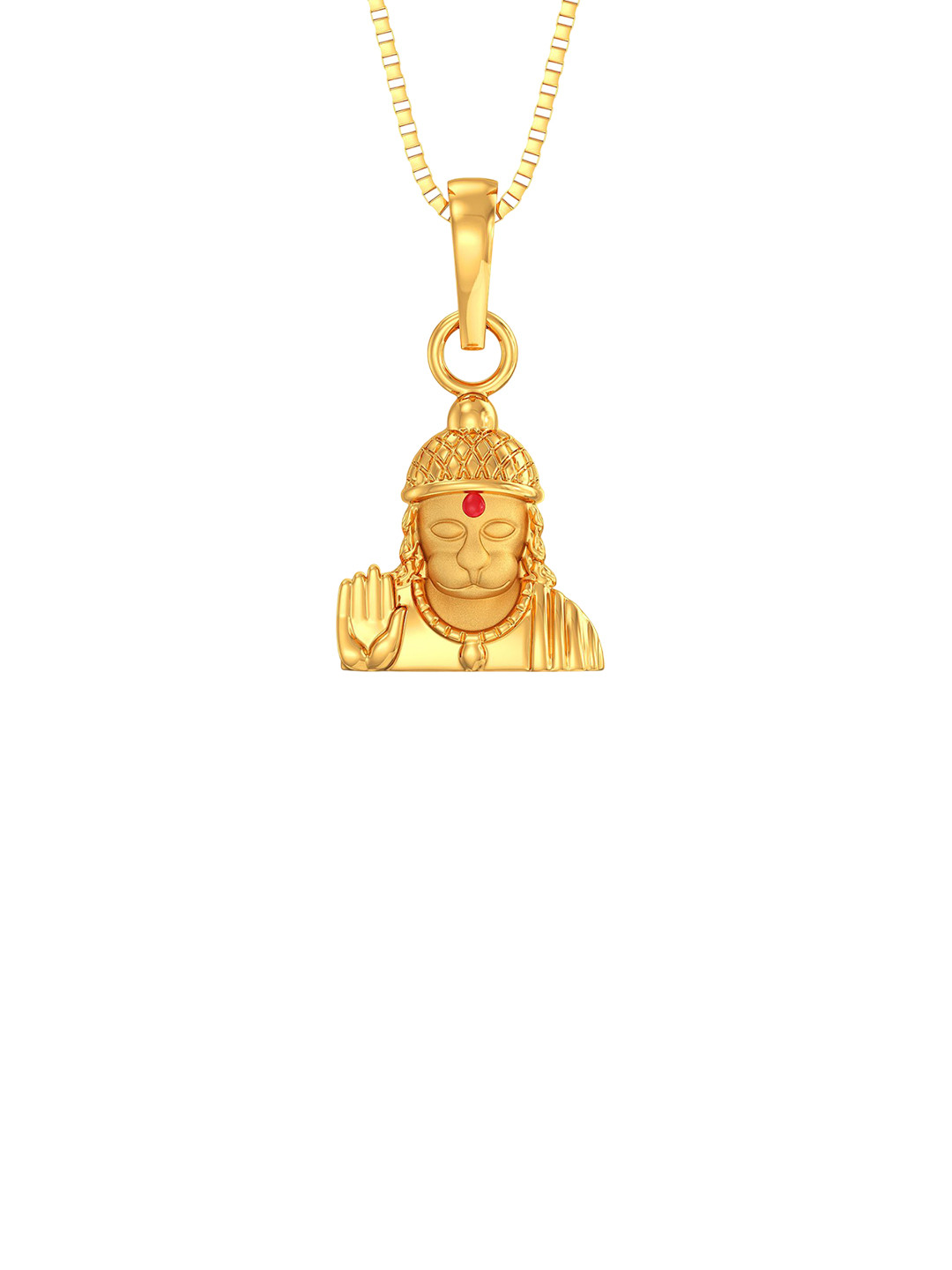 Joyalukkas Men 22KT Gold Lord Hanuman Pendant - 1.947 g