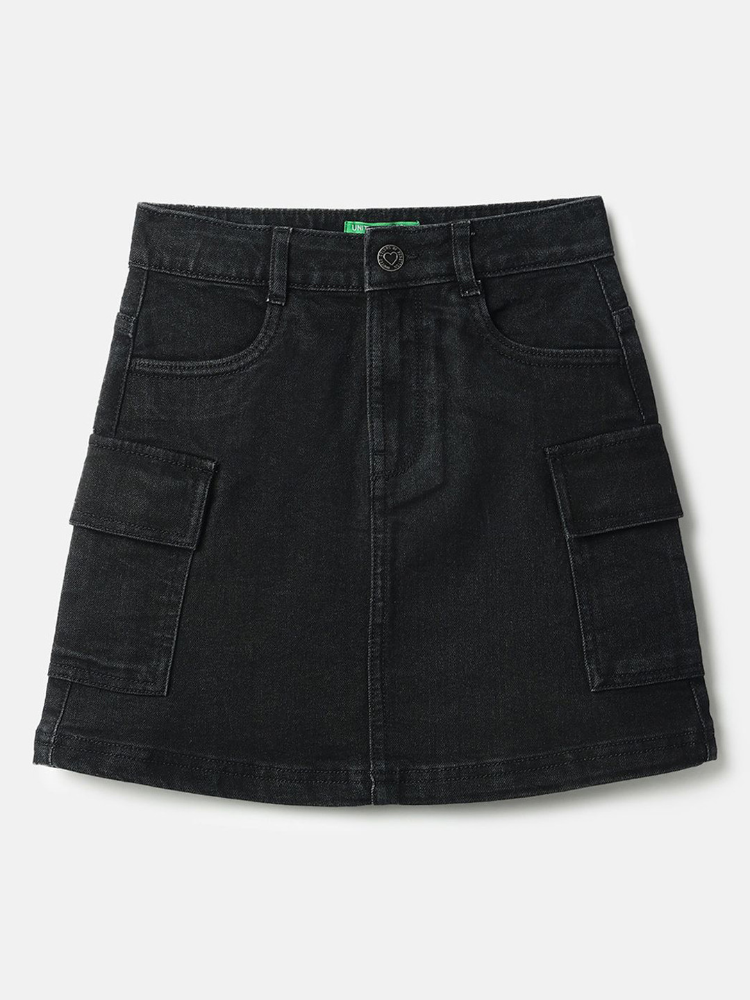 United Colors of Benetton Girls Straight A-Line Mini Skirt