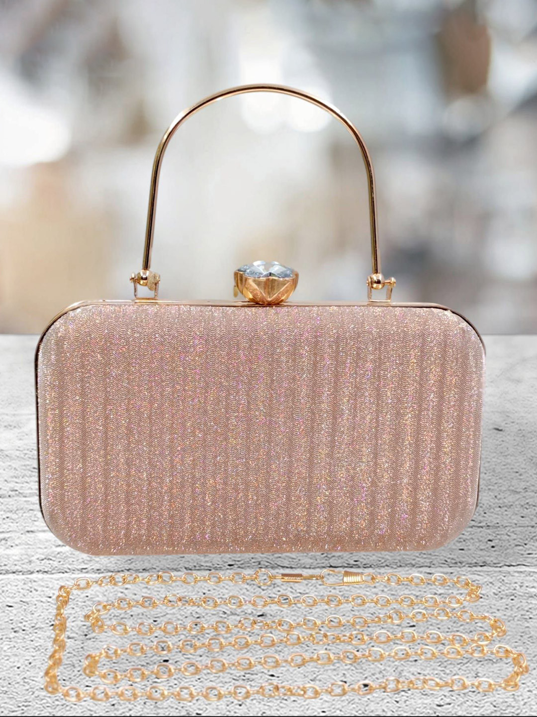 CANDY BAGS Embellished Box Clutch