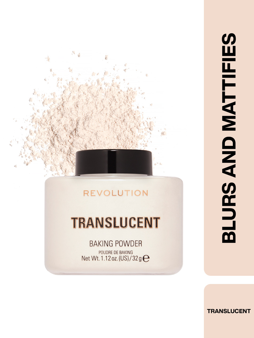 Makeup Revolution London Loose Baking Powder for Silky & Even Finish 32 g - Translucent