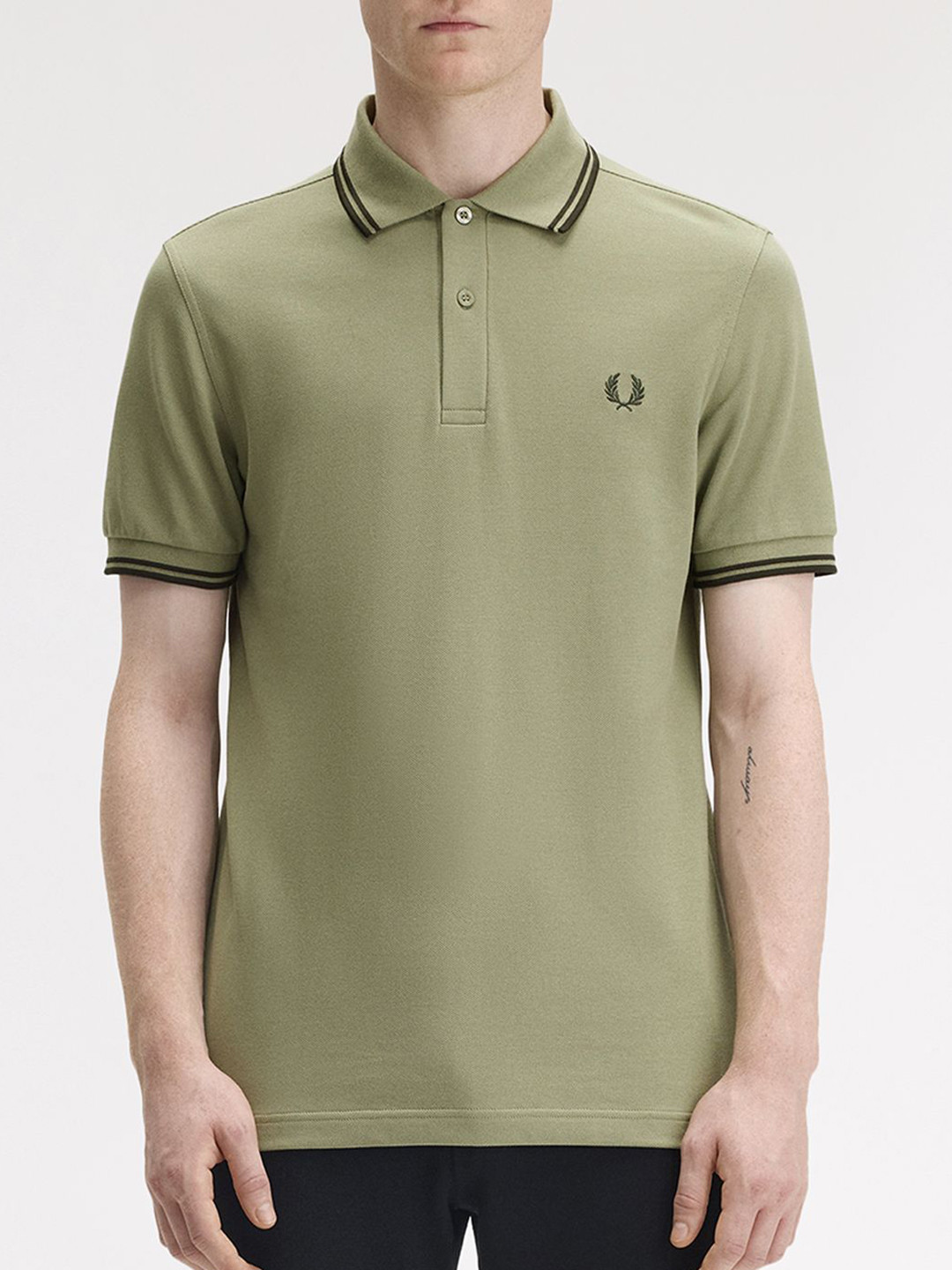 Fred Perry Polo Collar Short Sleeves Pure Cotton T-Shirt