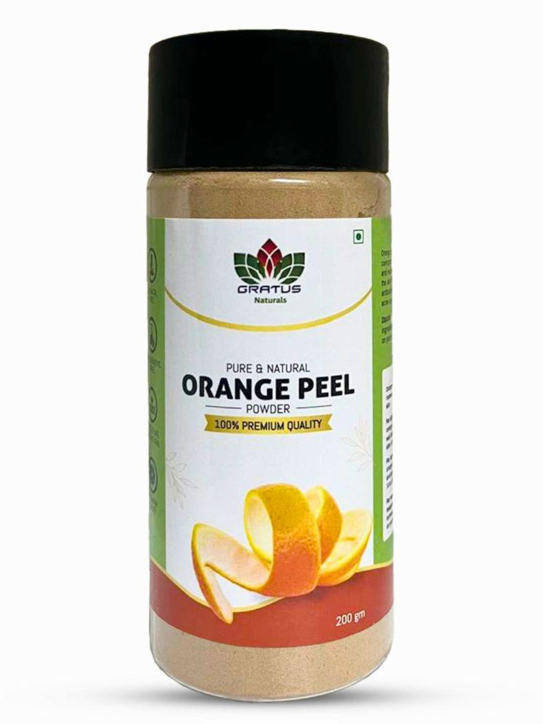 Gratus Naturals 100% Pure Orange Peel Powder For Face pack(200g)