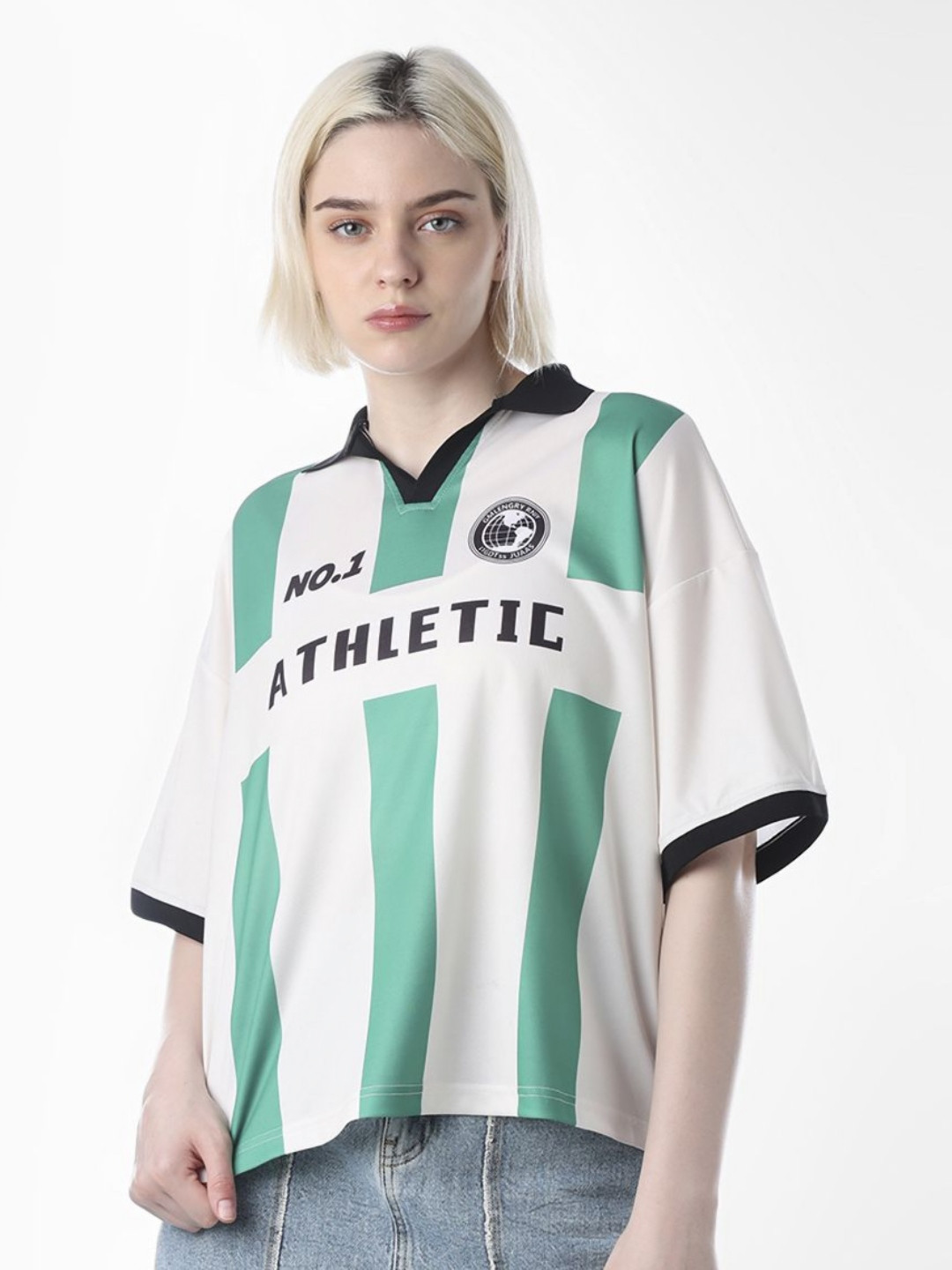 ONLY Sports Printed Polo Collar T-shirt