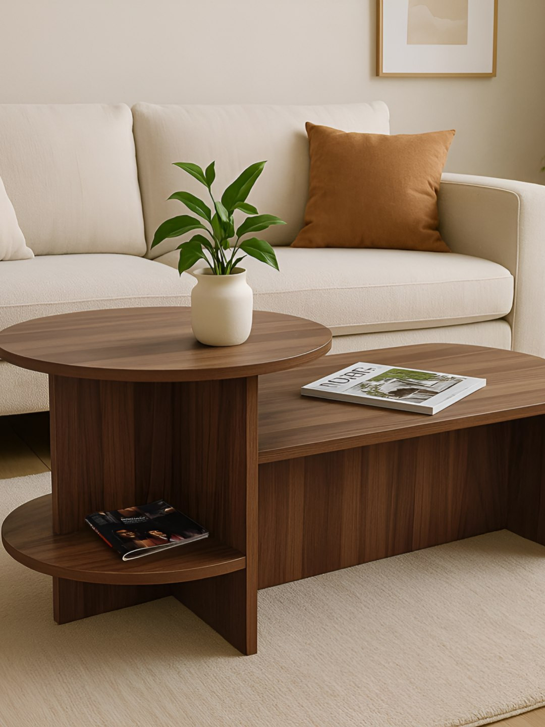 Kik Thames Brown Engineered Wood Coffee Table