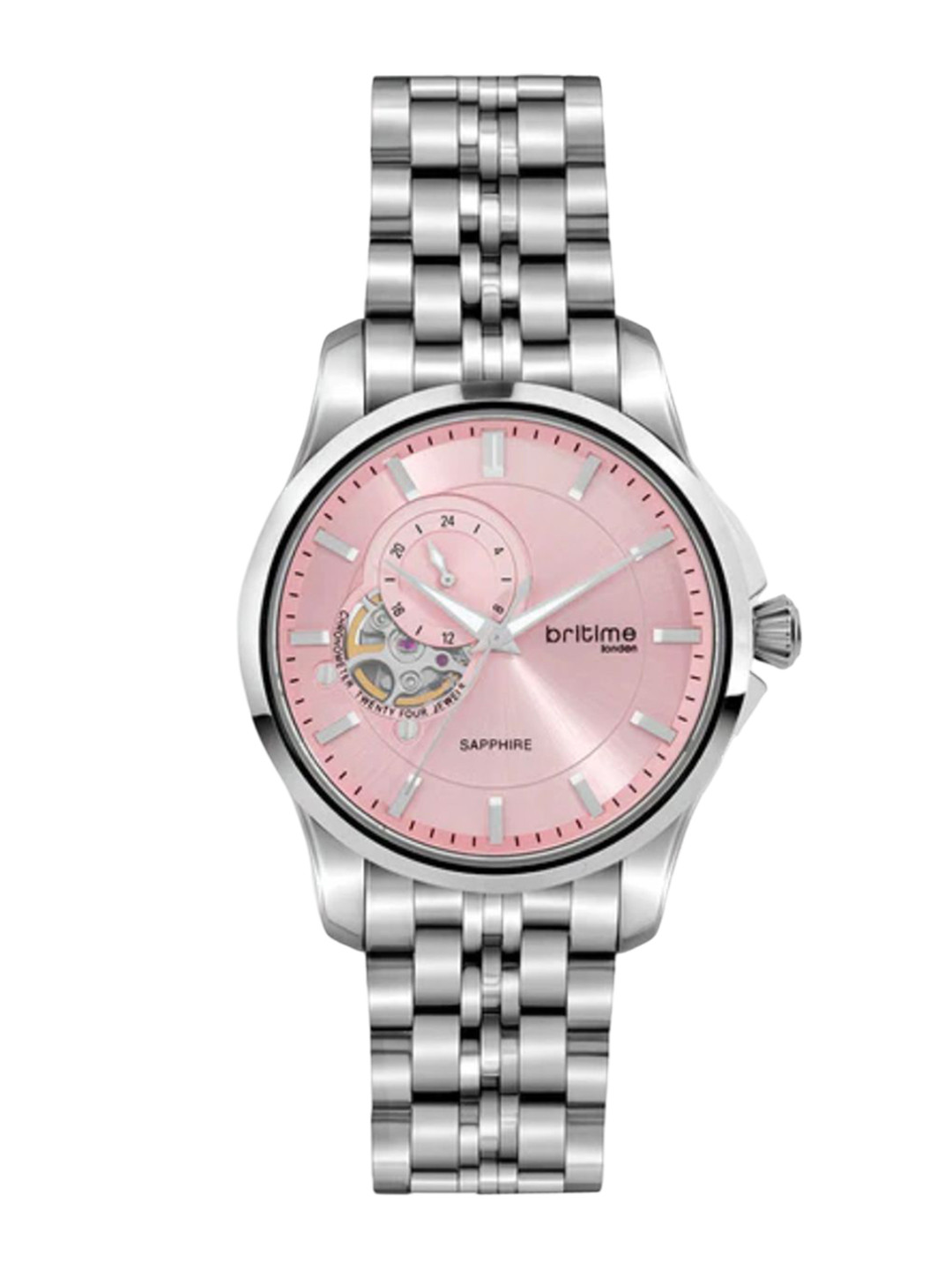 Britime Men Round Dial & Bracelet Style Straps Analogue Watch 166-M11001