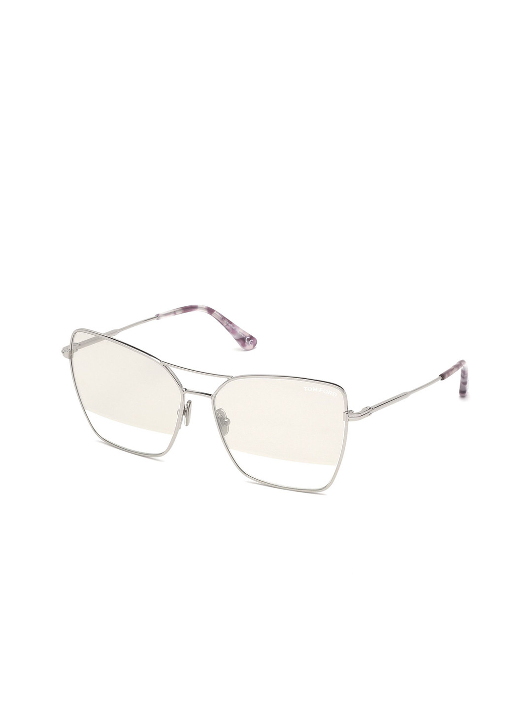 Tom Ford Women Grey Lens & Silver-Toned Round Sunglasses FT0738 61 16C