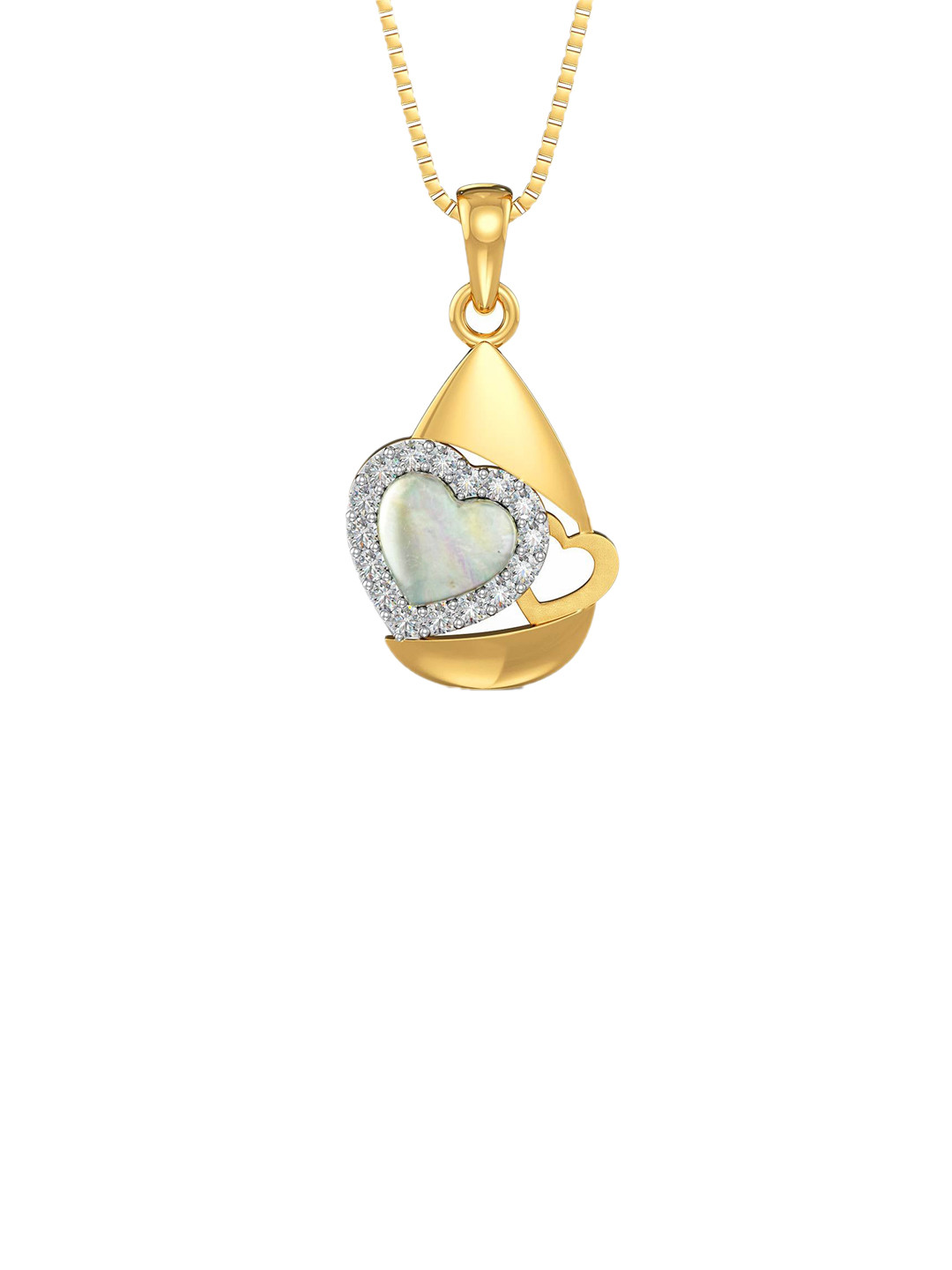 Joyalukkas Women 22KT Gold Heart Pendant 1.94g