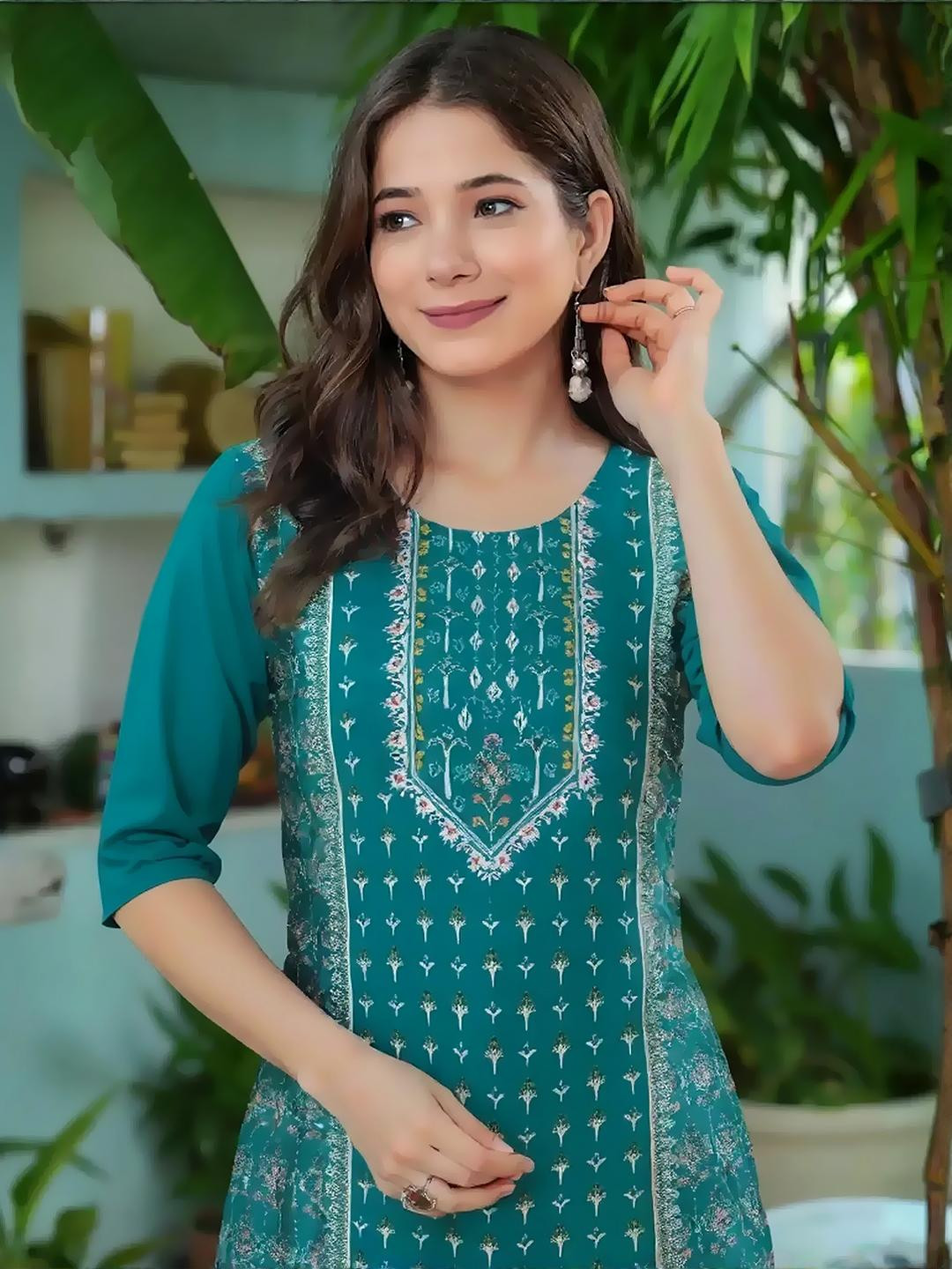 SZN Women Olive Crepe Kurtas