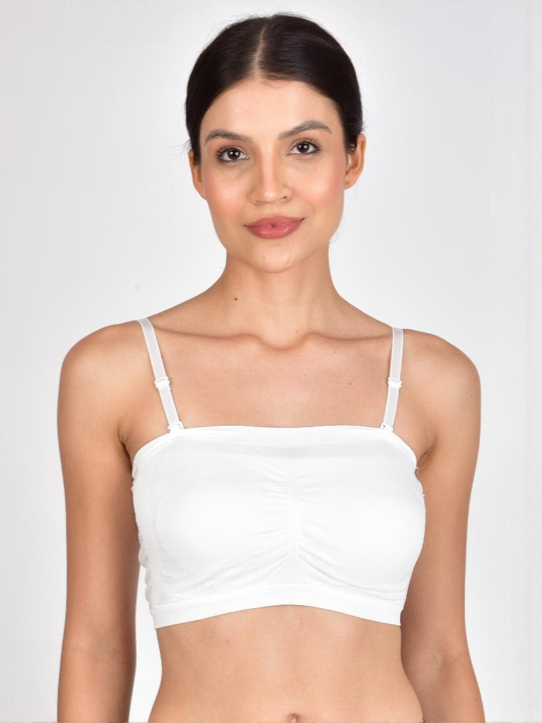 PIFTIF Bandeau Bra Full Coverage Lightly Padded