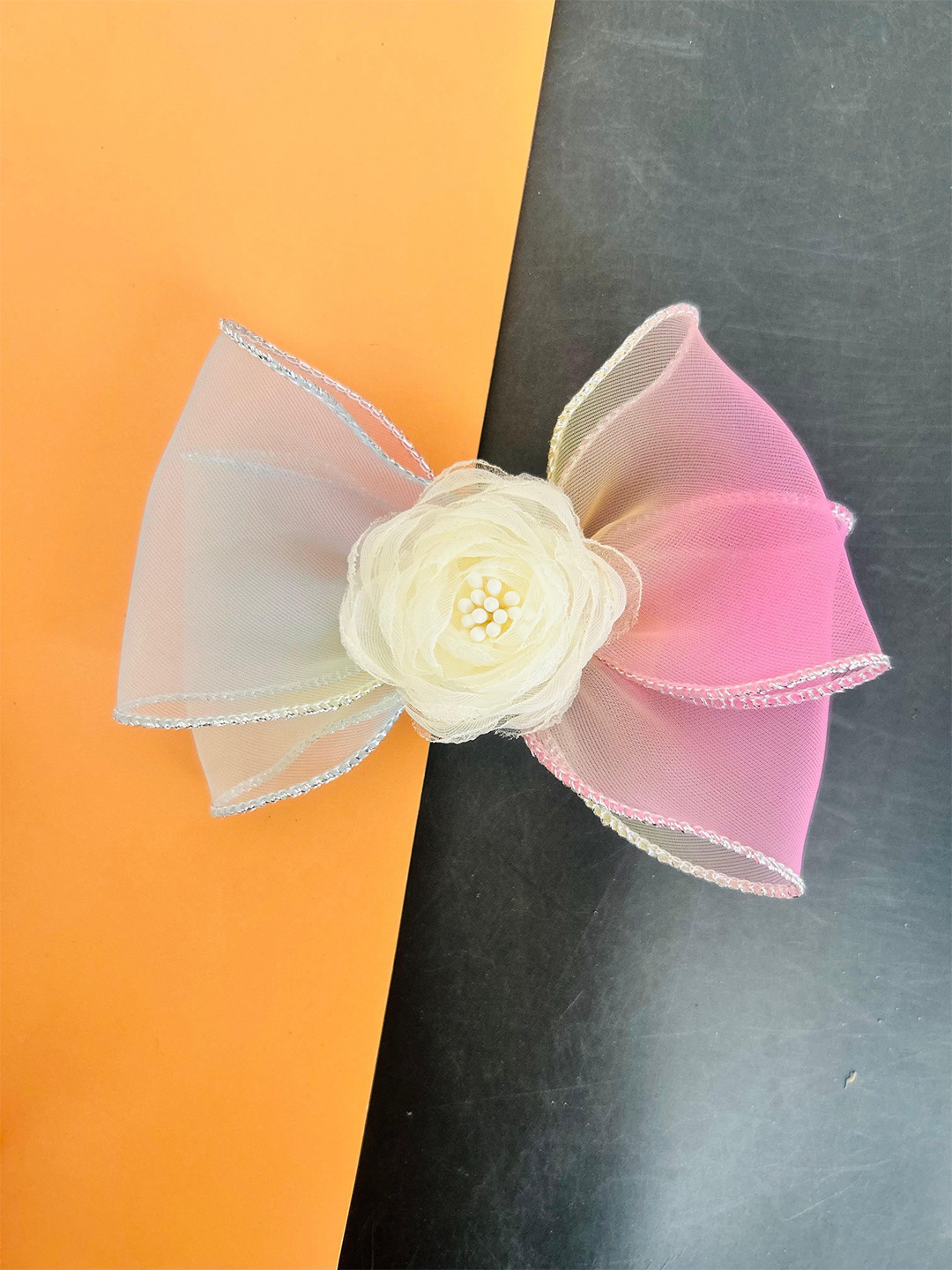 Radhya Accessories Women Rosette Fairy Hair Bow Clip