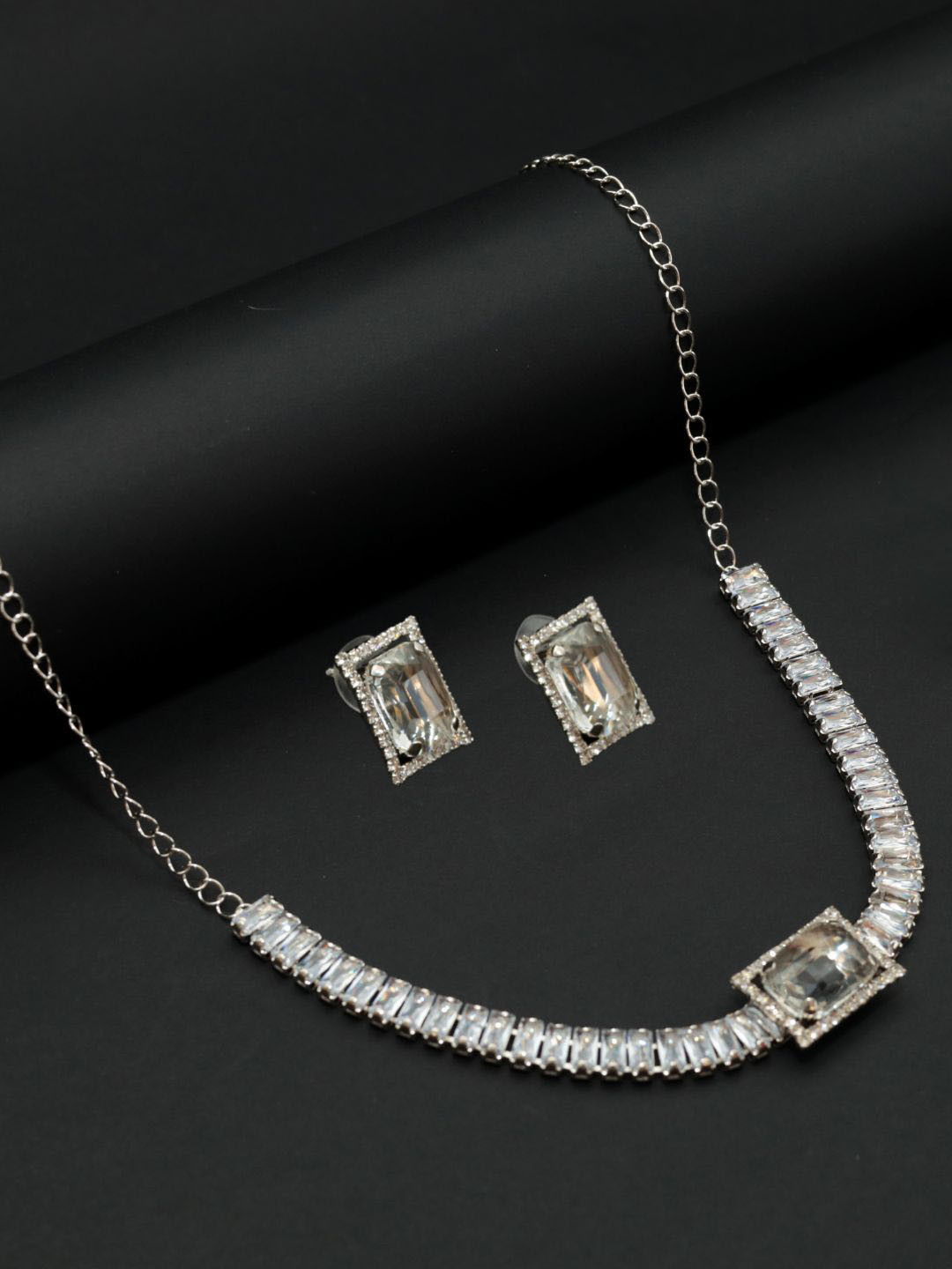 The  Pure Virgo American Diamond Studded Jewellery Set