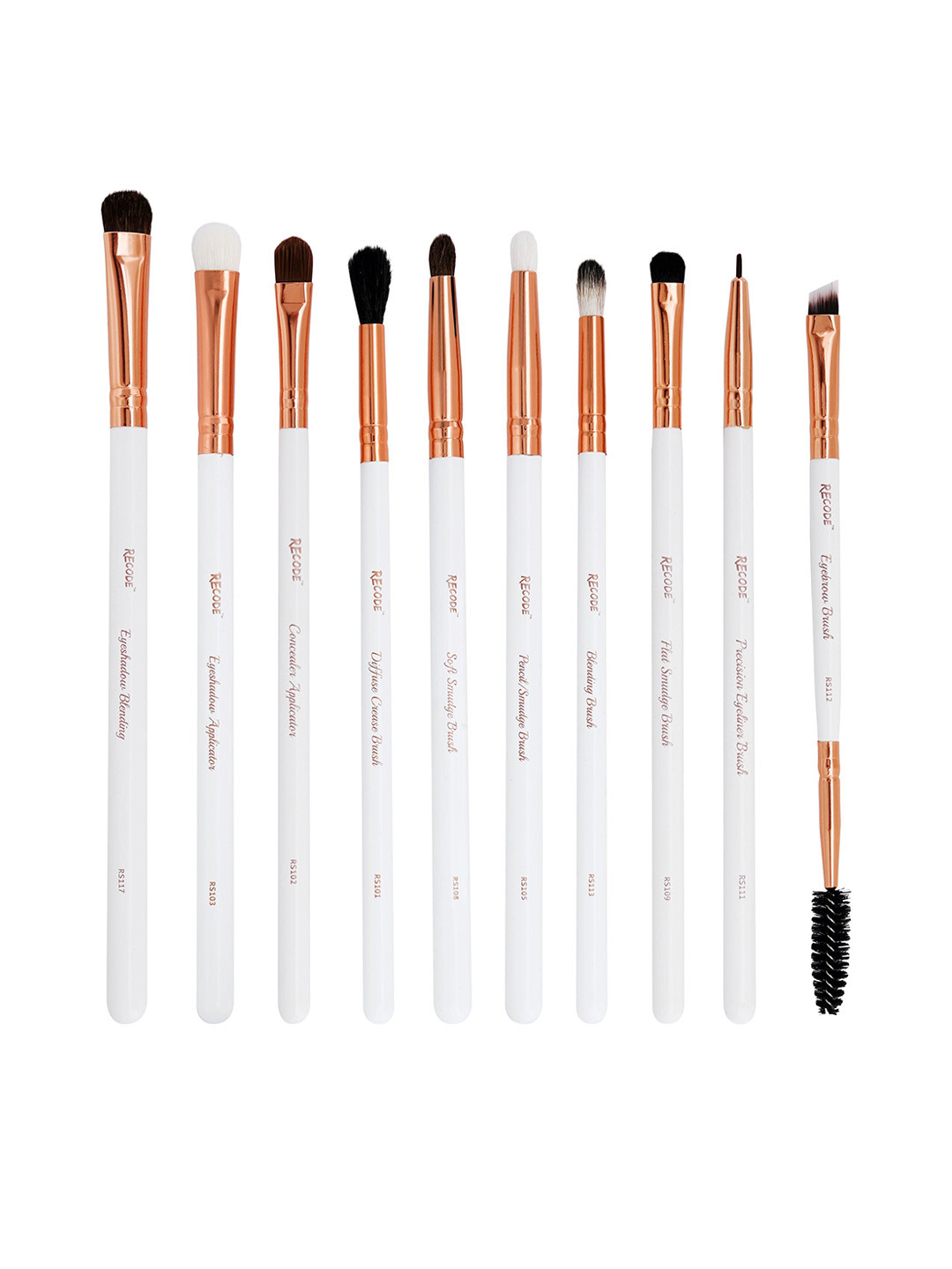 Recode Brush Set Of 10 Brush Set With Pouch