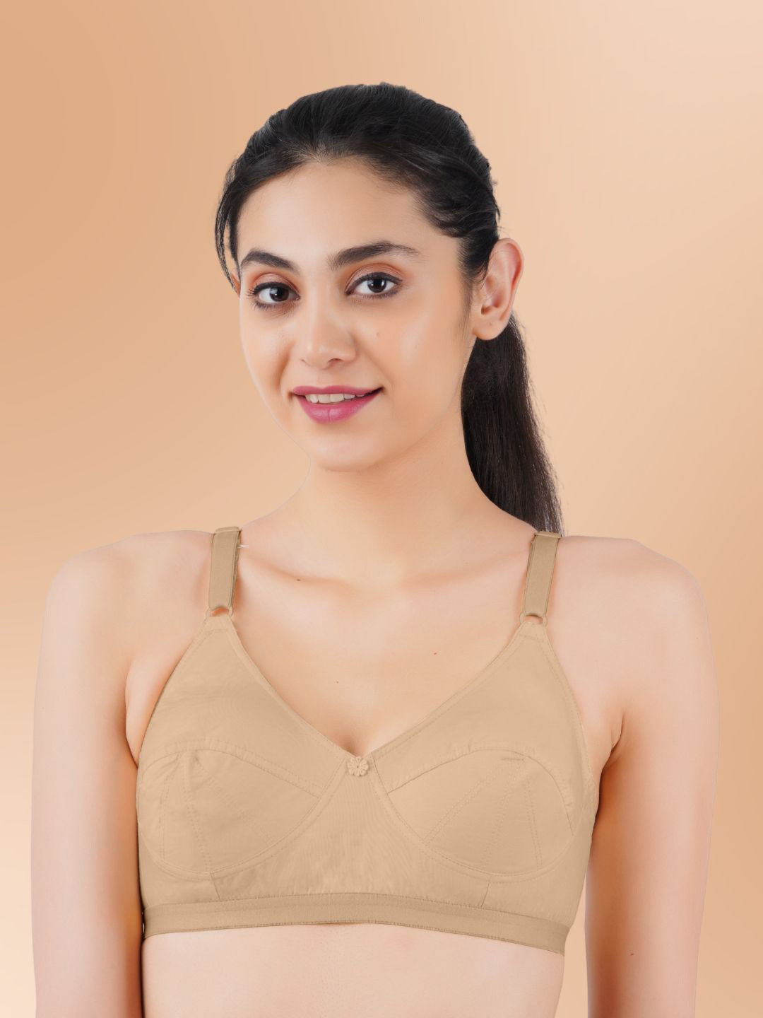 BRIDA LADIES INNERWEAR Full Coverage Non Padded Non-Wired Cotton Minimizer Bra