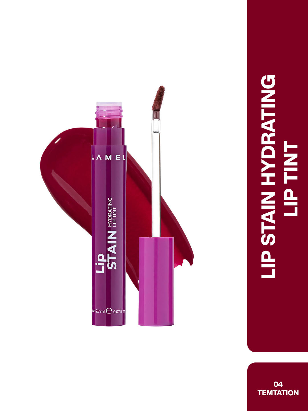 LAMEL Hydrating Lip Stain Tint 2.7 ml - Temptation 04