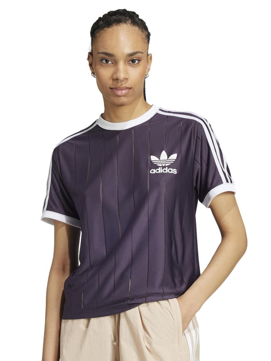 ADIDAS Originals Women Striped T-shirt