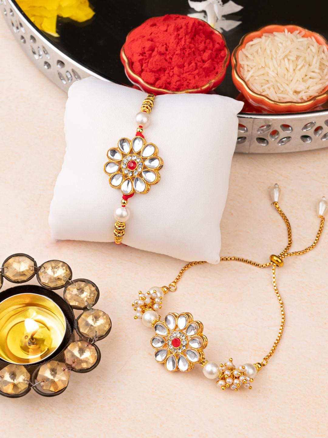 ALAMPATA Women 2 Thread Rakhi