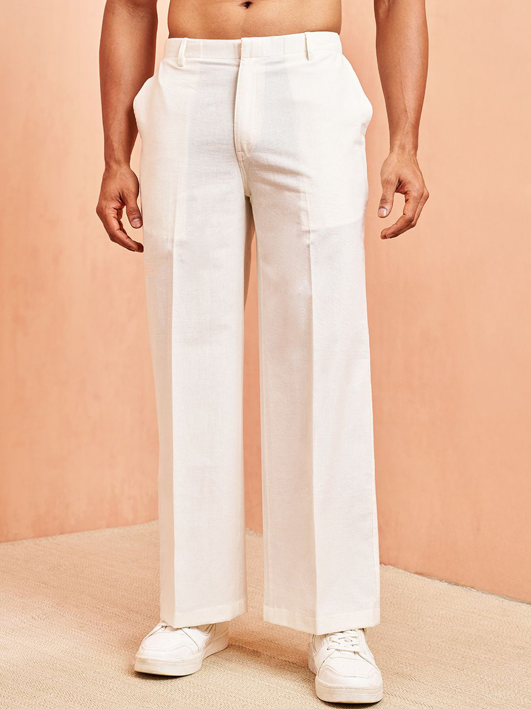 VASTRAMAY Men Cotton Flex Wide Mid-Rise Leg Pyjamas