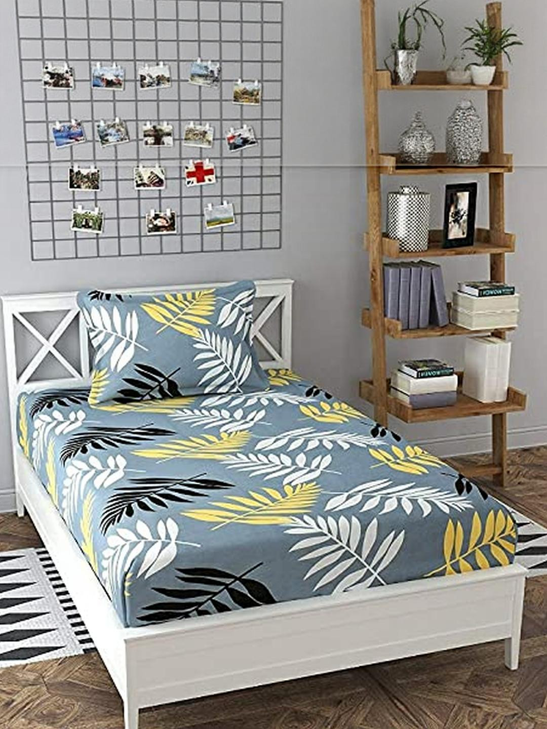 WELLNEST Microfiber Fitted Single Bedsheets