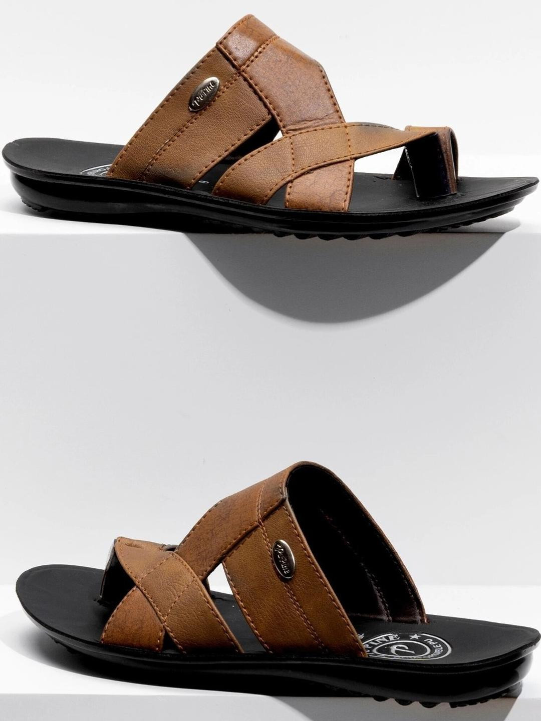 Pu-Pine Mens tan Sandals