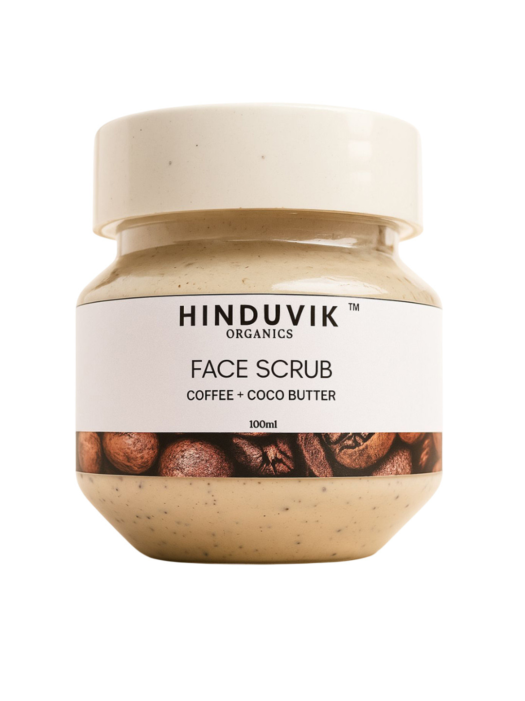 HINDUVIK Coffee Face Scrub With Almond Oil & Coco Butter - 100 g