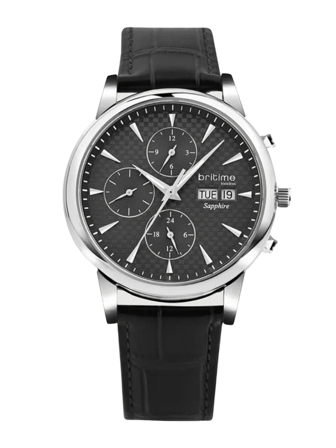 Britime Men Dial & Leather Straps Analogue Automatic Motion Powered Watch 928-L10406