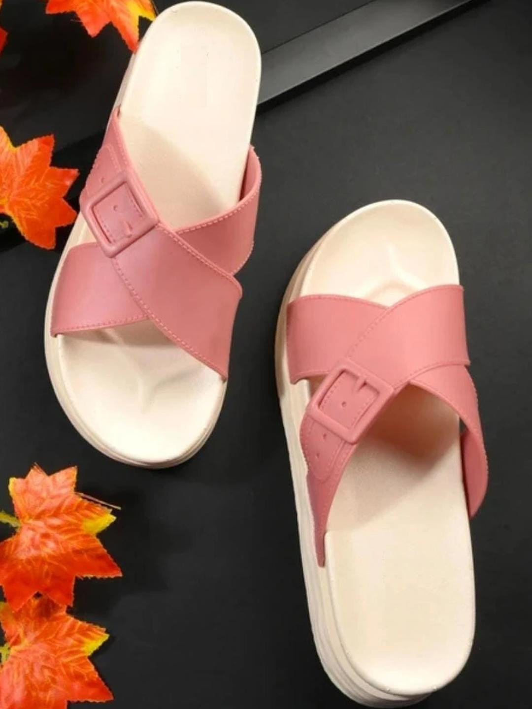 Shozie Women Pink Slip-On