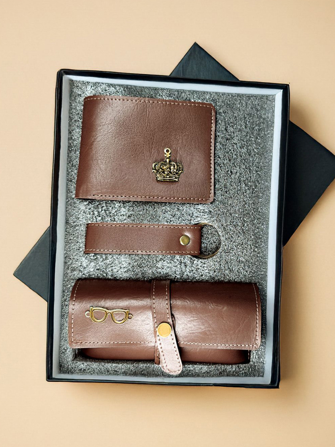 TPC Gifts Men Wallet, Card Holder & Keychain Gift Set with  Box